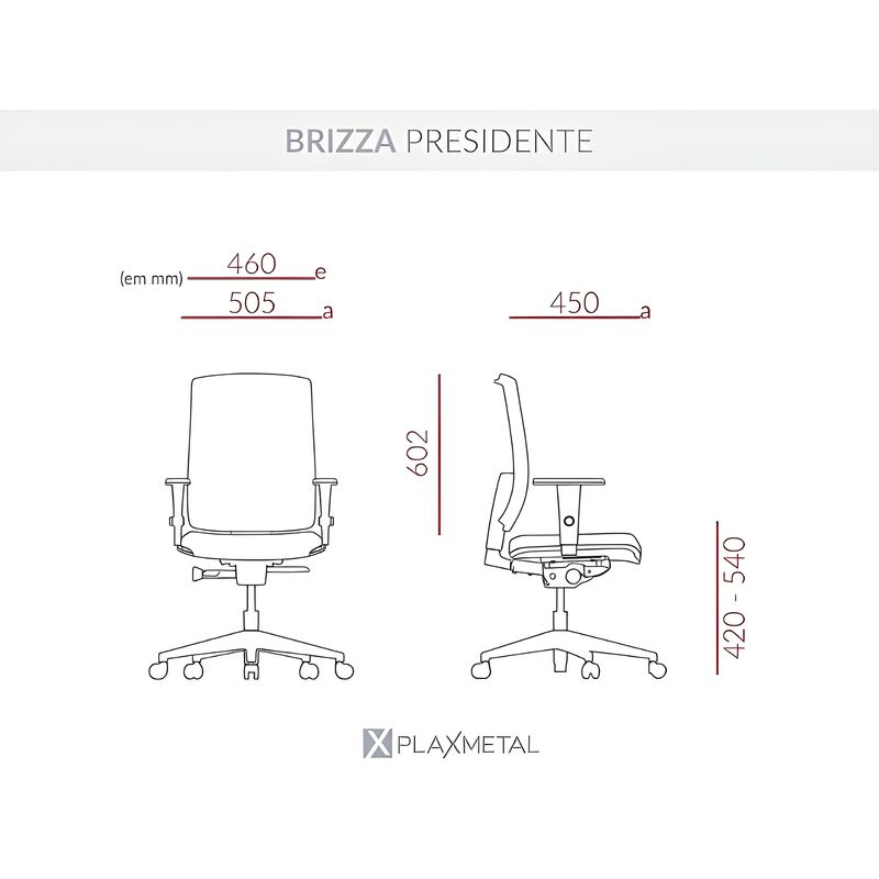 CADEIRA-PRESIDENTE-BRIZZA-POLIESTER-PRETO-RELAX---PLAXMETAL