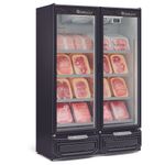 BALCAO-REFRIGERADO-CARNES-E-BEBIDAS-GCBC950-PRETO-957L-PORTA-VIDRO-220V---GELOPAR