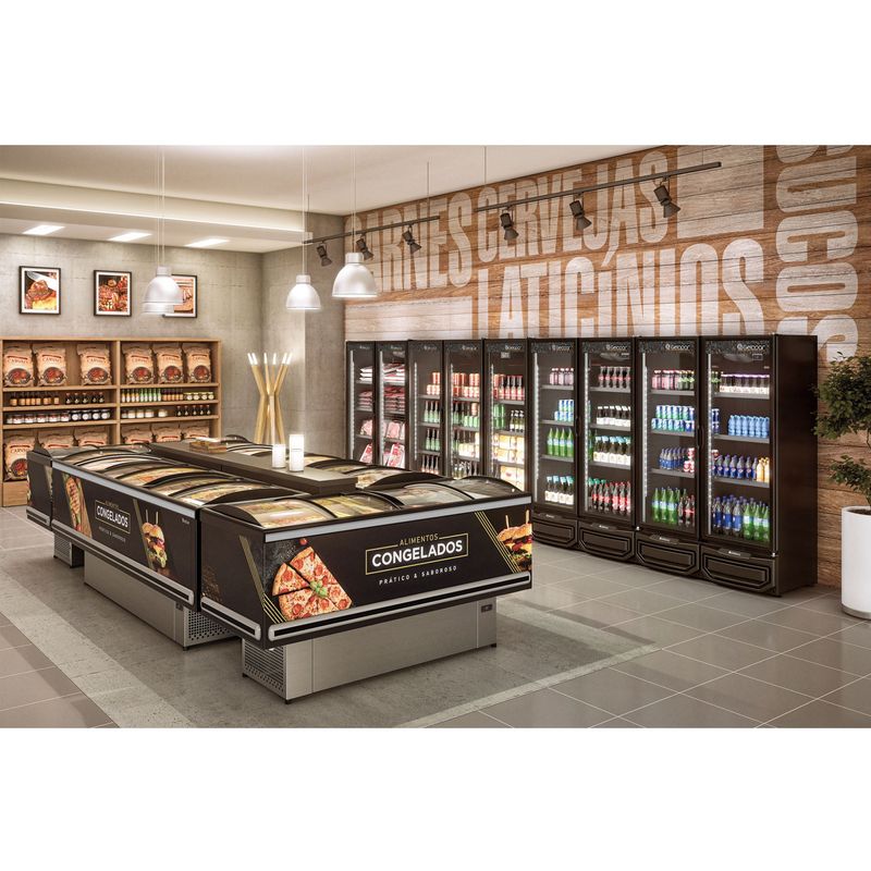 BALCAO-REFRIGERADO-CARNES-E-BEBIDAS-GCBC950-PRETO-957L-PORTA-VIDRO-220V---GELOPAR