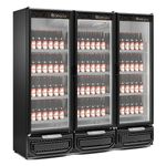 BALCAO-REFRIGERADO-CARNES-E-BEBIDAS-GCBC1450-PRETO-1458L-PORTA-VIDRO-220V---GELOPAR