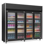 BALCAO-REFRIGERADO-EXPOSITOR-VERTICAL-GEAS-4P-PRETO-4-PORTAS-235MT-127V---GELOPAR