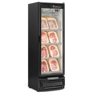 Refrigrador Carnes E Bebidas Gcbc45 Preto 445L Porta Vidro 220V - Gelopar