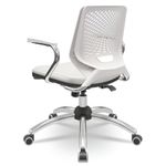 CADEIRA-BEEZI-GIRATORIA-VINIL-BRANCO-BASE-E-BRACO-CROMADA-REGULADOR-ENCOSTO---PLAXMETAL