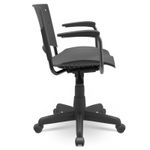 CADEIRA-SECRETARIA-GIRATORIA-ERGOPLAX-PRETA-COM-BRACO---PLAXMETAL