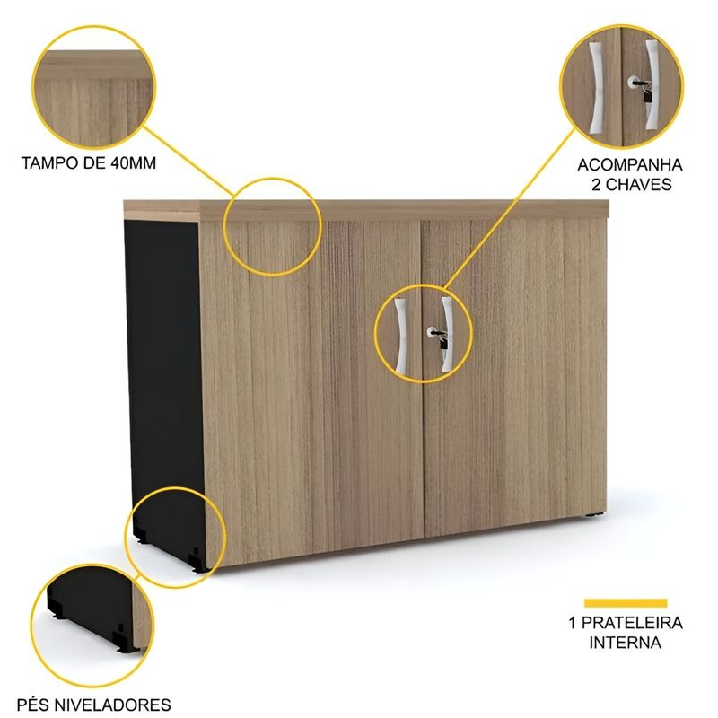 ARMARIO-BAIXO-MADEIRA-PE25-75X79X41-NATURALE-E-PRETO---PANDIN