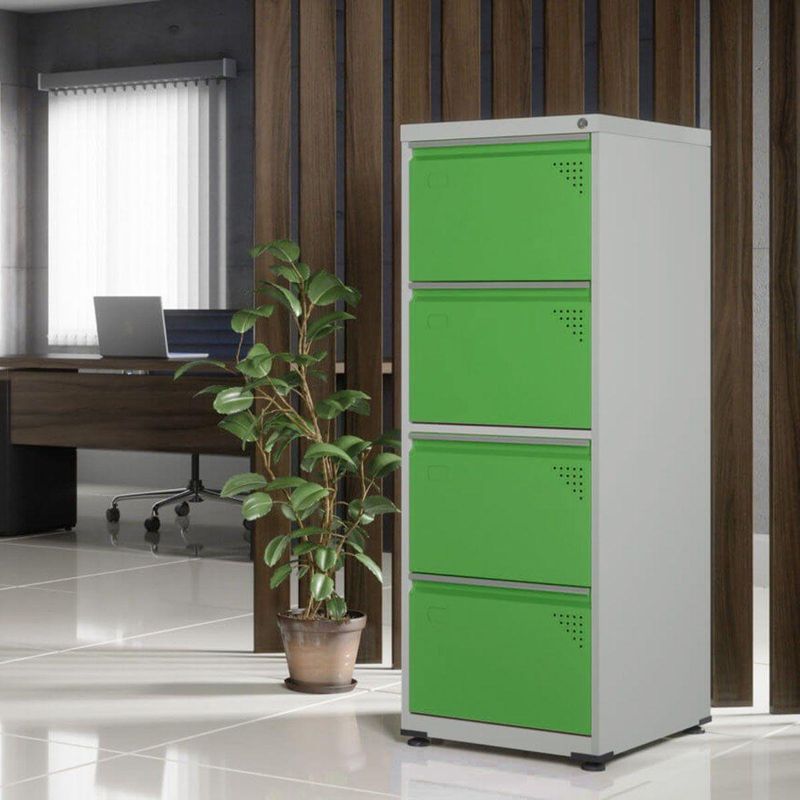 ARQUIVO-DE-ACO-133X47X57-4-GAVETAS-OFICIO-PORTAS-VERDE----PANDIN