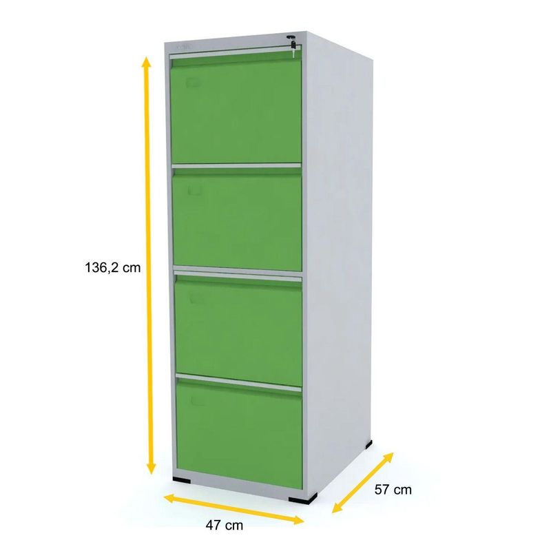 ARQUIVO-DE-ACO-133X47X57-4-GAVETAS-OFICIO-PORTAS-VERDE----PANDIN