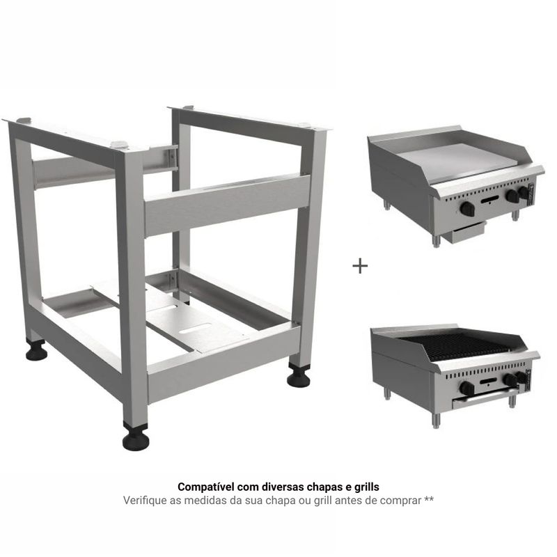 CAVALETE-PARA-CHARBROILER-E-CHAPA-PRIME-PCE060-INOX---VENANCIO