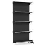 GONDOLA-PAREDE-CONTINUACAO-BASE-40CM-202X90X30-5-PRATELEIRAS-40KG-PRETO---AMAPA