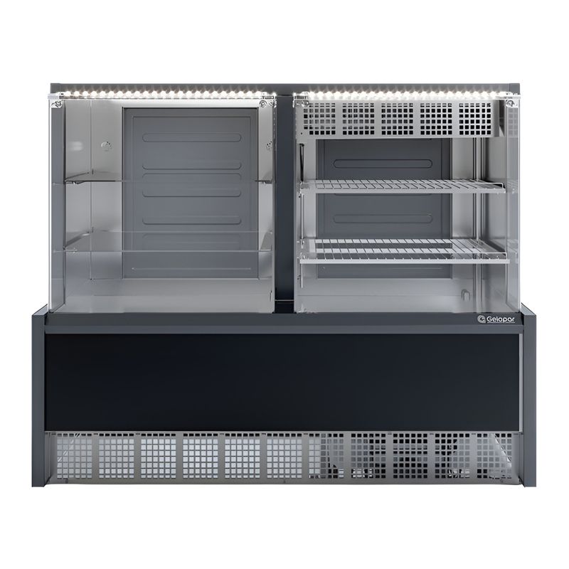VITRINE-NEUTRA-FRIA-AURORA-GRNA-140R-PRETO-VIDRO-RETO-127V---GELOPAR