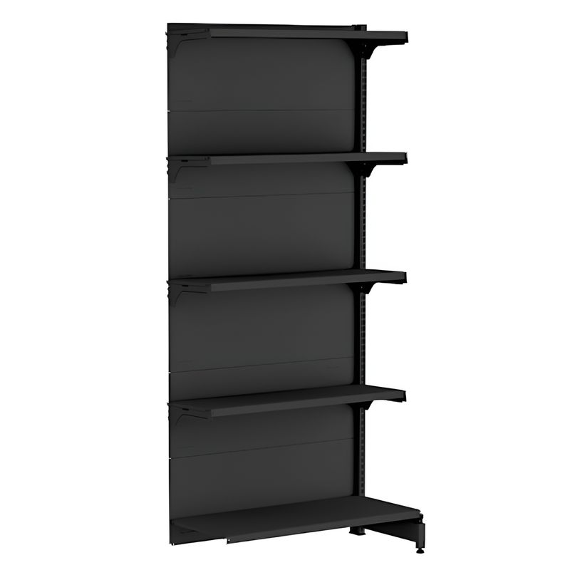 GONDOLA-PAREDE-CONTINUACAO-BASE-40CM-170X90X30-5-PRATELEIRAS-40KG-PRETO---AMAPA