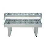 CARRO-BUFFET-CONJUGADO-DUPLO-BBMD-12-18-CUBAS-12-QUENTES-E-6-FRIAS-220V---EDANCA