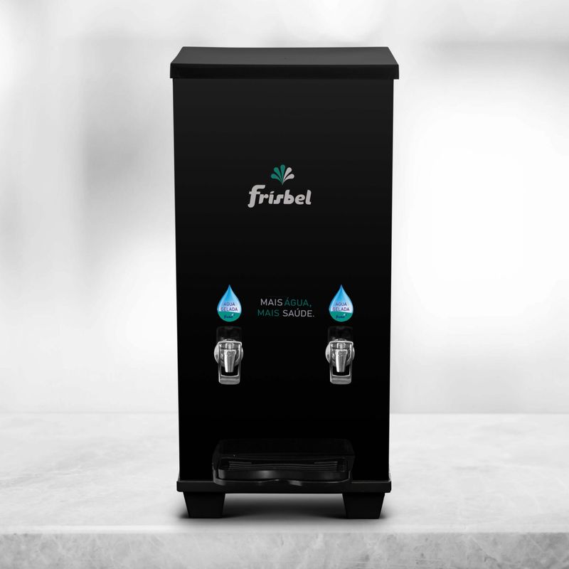 PURIFICADOR-BANCADA-25L-2-TORNEIRAS-RA25-OFFICE-BLACK-COM-FILTRO-220V---FRISBEL