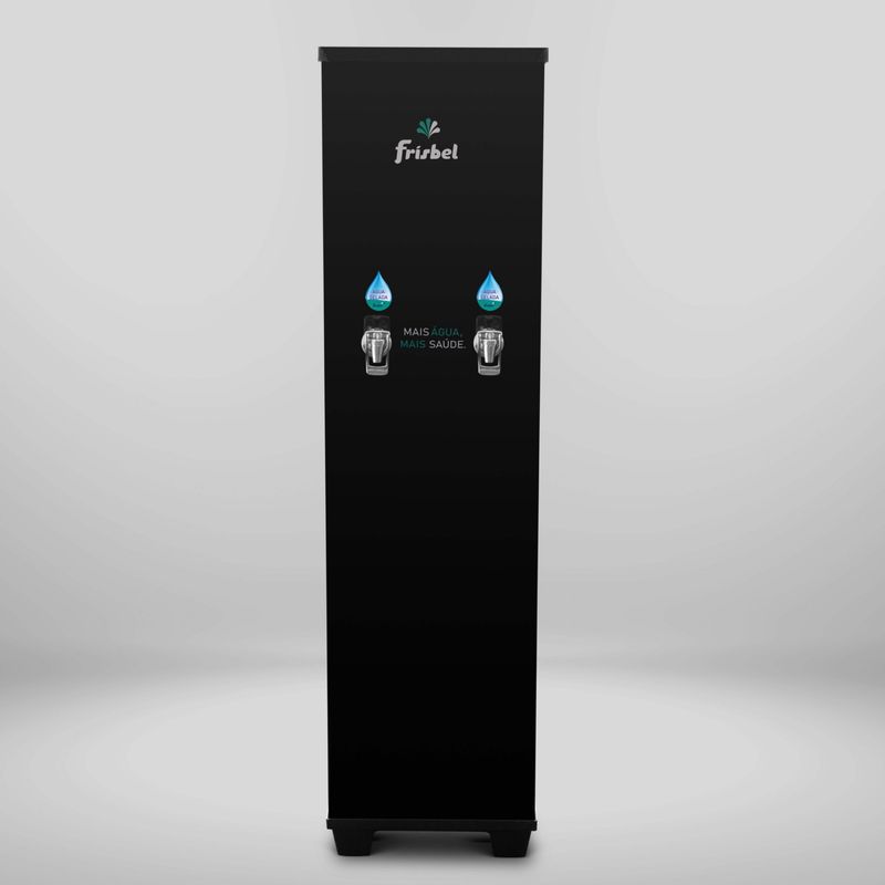 PURIFICADOR-COLUNA-25L-2-TORNEIRAS-RA25-OFFICE-BLACK-COM-FILTRO-220V---FRISBEL