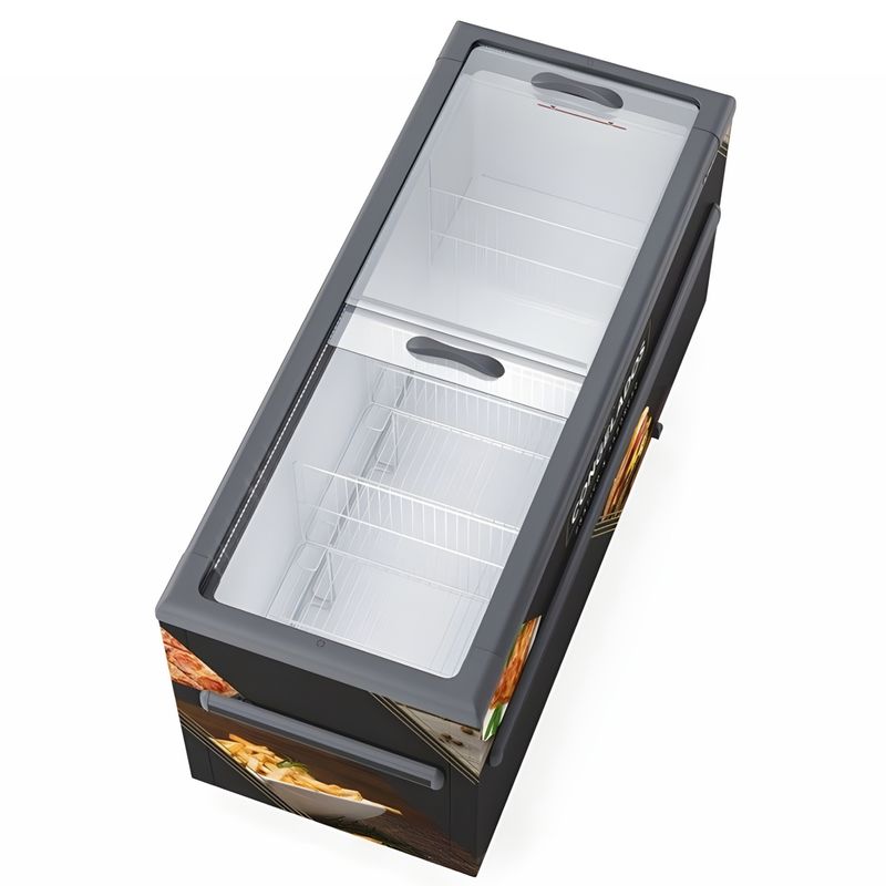 BALCAO-REFRIGERADO-ILHA-GHDI-500-PR-VIDRO-RETO-PRETO-220V---GELOPAR
