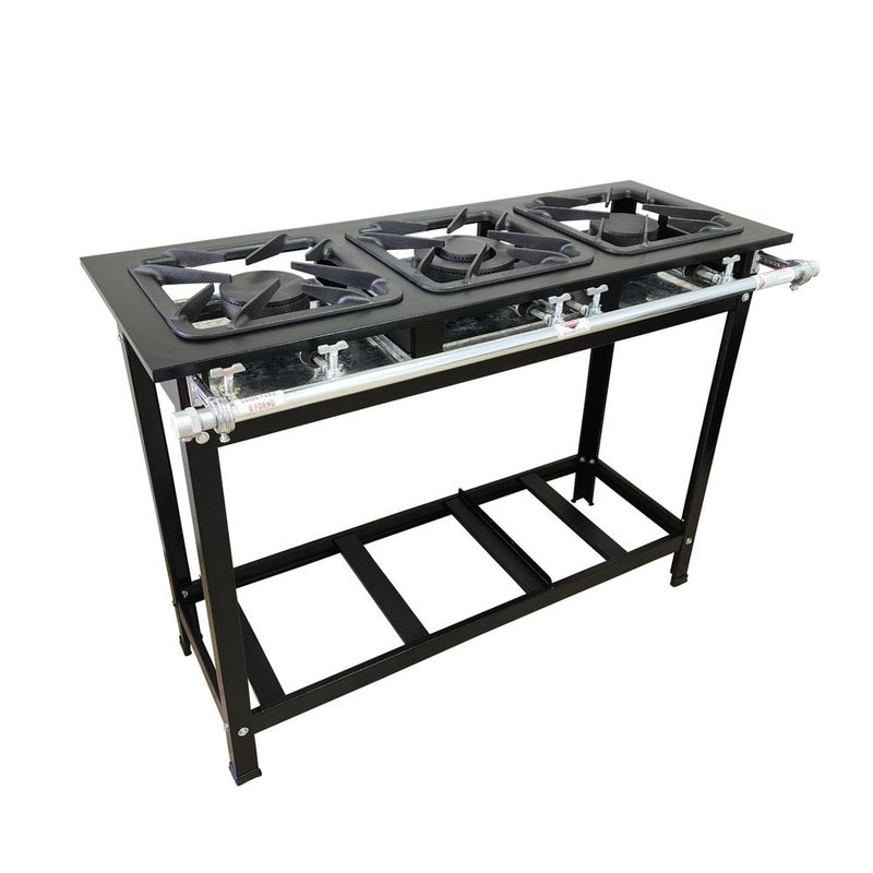 FOGAO-3-BOCAS-30X30-GOLD-SL-CFZG-124-GAS-GLP-ALTA-PRESSAO-PERFIL-7CM-DE-PE-QUEIMADOR-STARLINE---CEFAZ