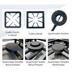 FOGAO-6-BOCAS-30X30-GOLD-SL-CFZG-136-GAS-GLP-ALTA-PRESSAO-PERFIL-7CM-DE-PE---CEFAZ