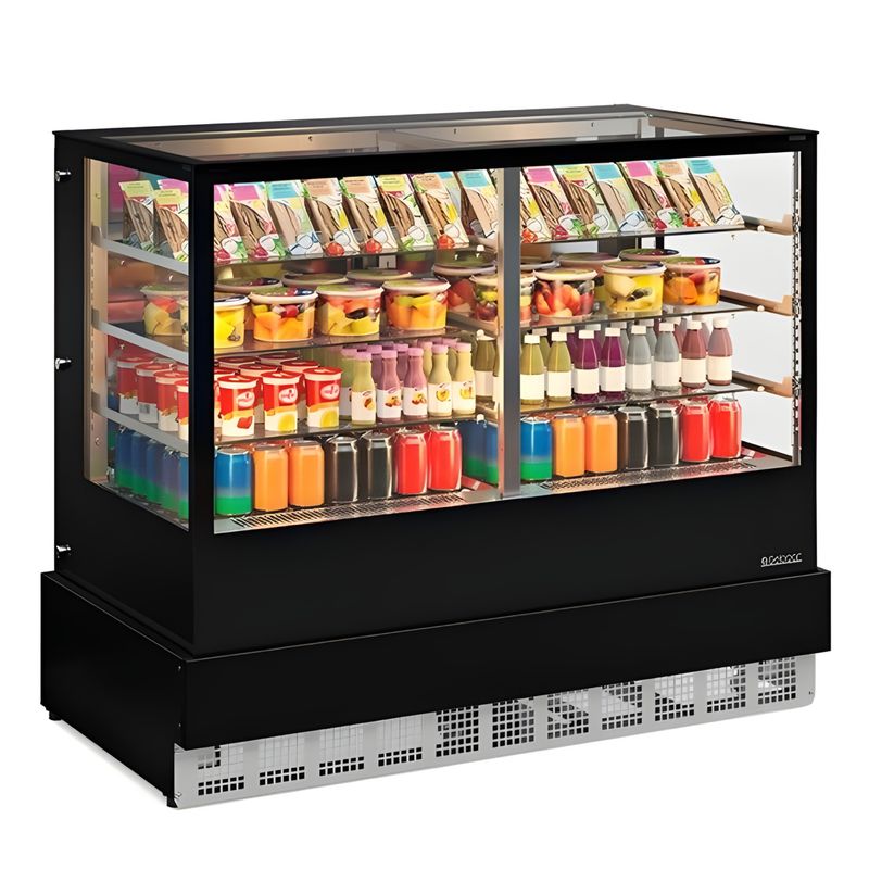 VITRINE-REFRIGERADA-AR-FORCADO-GGER-150-BRANCO-VIDRO-RETO-SEM-BANDEJA-220V---GELOPAR