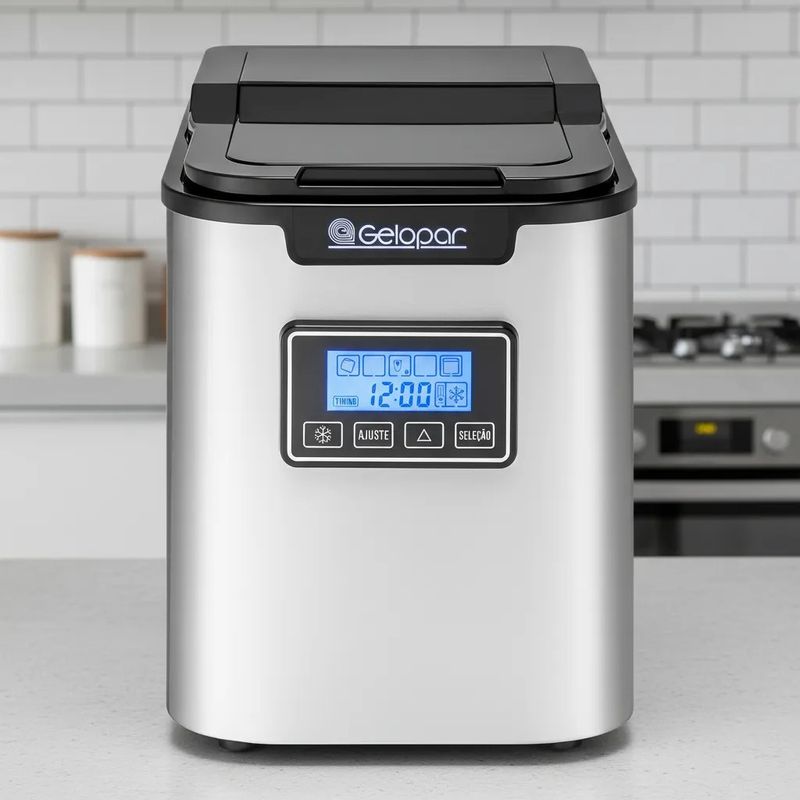 MAQUINA-DE-GELO-PORTATIL-INOX-GMGD-15-12KG-DIA-220V---GELOPAR
