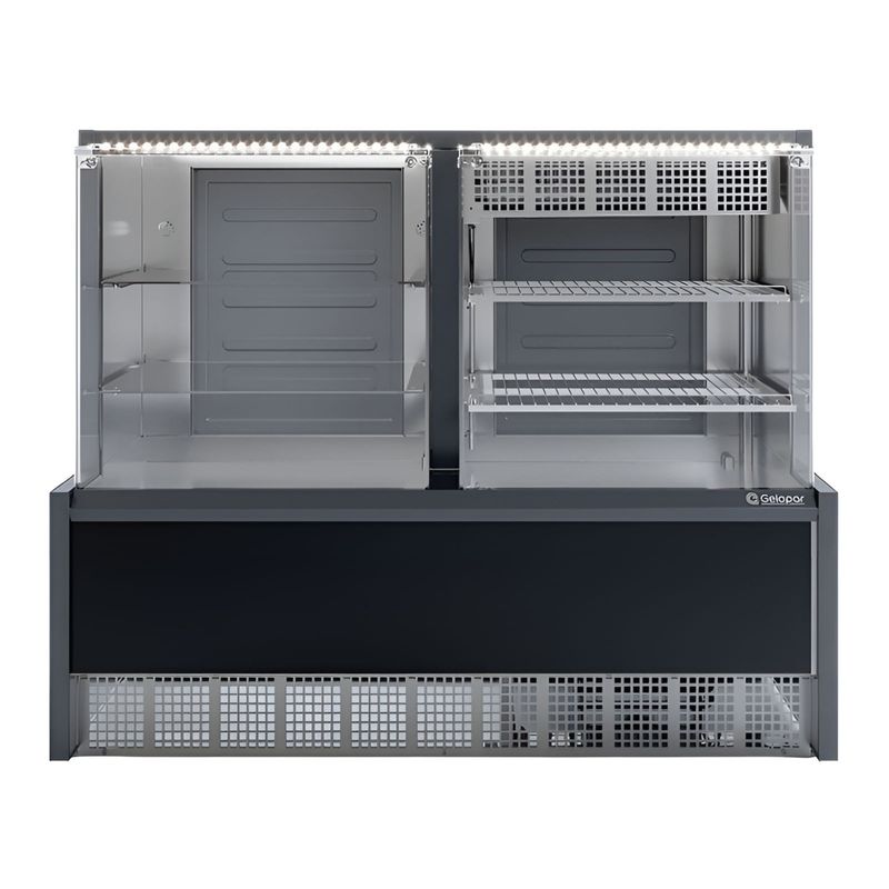 VITRINE-NEUTRA-E-FRIA-AURORA-GRNA-140R-PRETO-VIDRO-RETO-220V---GELOPAR