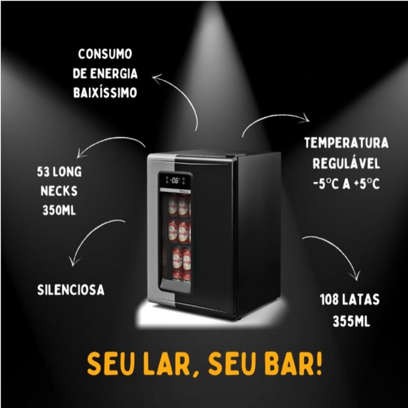 CERVEJEIRA-GRB-100-PRETO-95L-PORTA-VIDRO-127V---GELOPAR