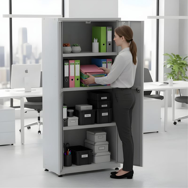 ARMARIO-DE-ACO-160X75X40-2-PORTAS-3-PRATELEIRAS-CINZA-COM-FECHADURA---PANDIN