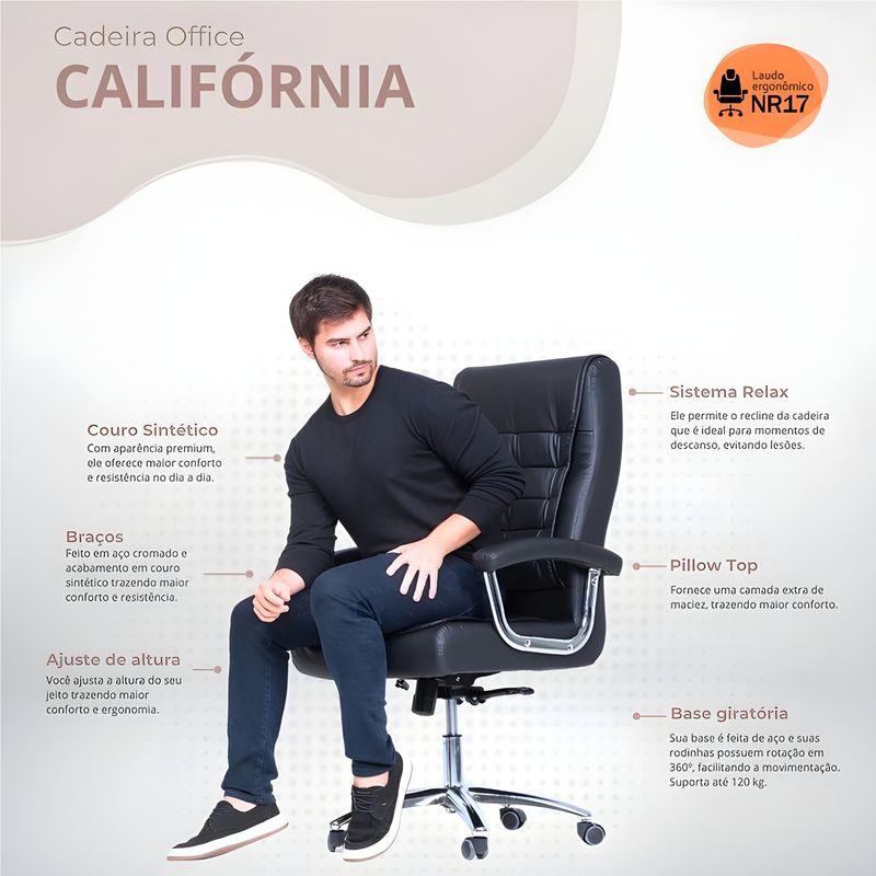 CADEIRA-PRESIDENTE-CALIFORNIA-CARAMELO-BASE-CROMADA---FRATINI