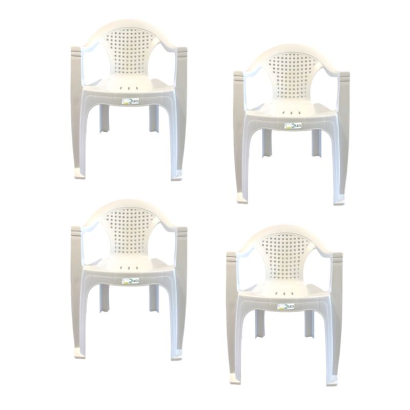 KIT-4-CADEIRAS-PLASTICAS-COM-BRACO-VIVIANE-BRANCA-156KG---DUOPLAST