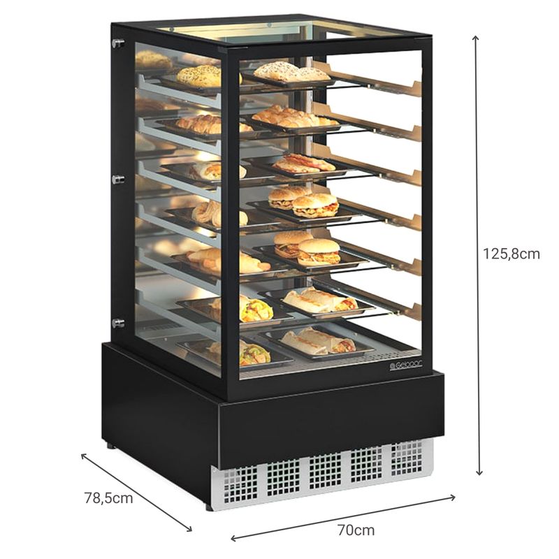VITRINE-ESTUFA-MGEE-70-PRETO-VIDRO-RETO-SEM-BANDEJA-220V---GELOPAR
