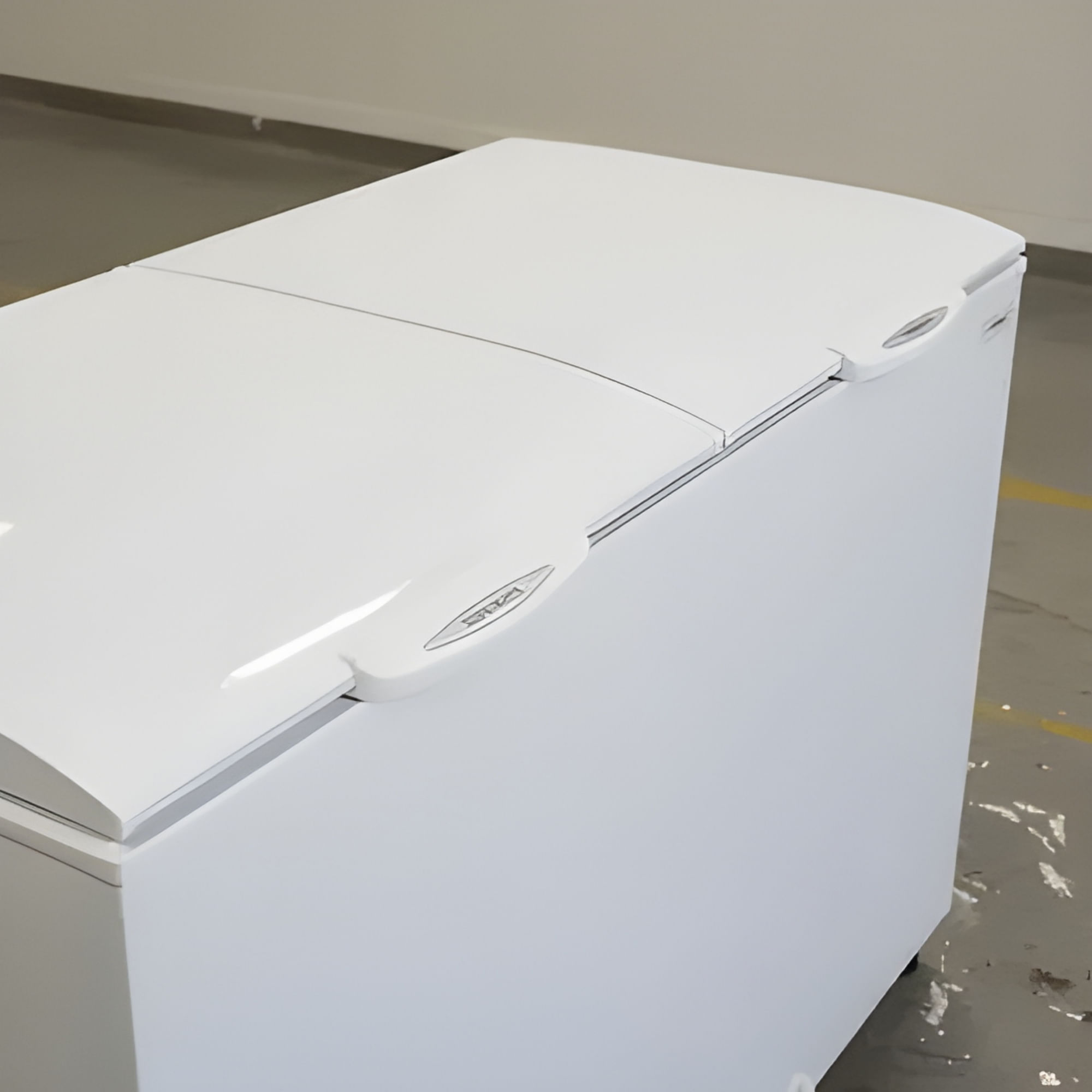 Freezer Horizontal Dupla Açao Ghb-410 Bin Inverter Branco 2 Tampas