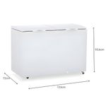 FREEZER-HORIZONTAL-DUPLA-ACAO-GHB-410-BIN-INVERTER-BRANCO-2-TAMPAS-CEGA-411L-BIVOLT---GELOPAR