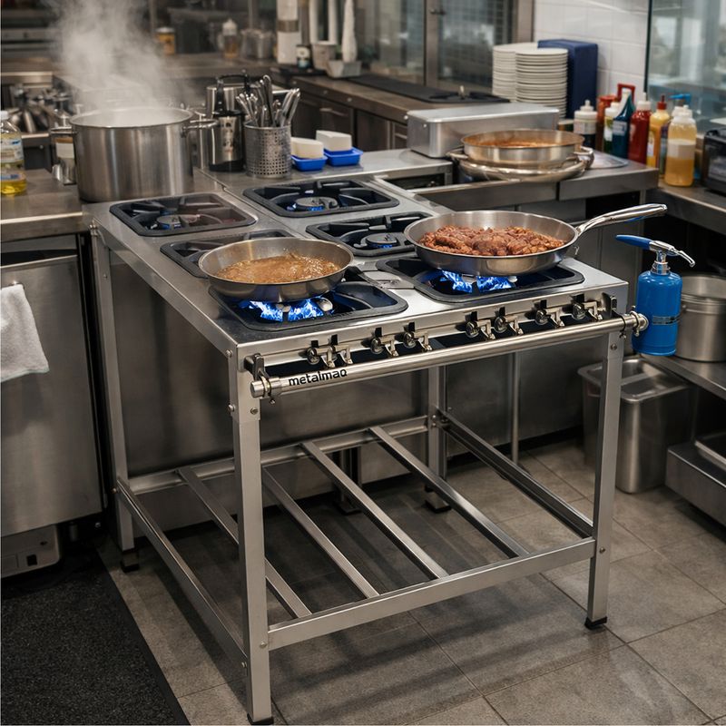 FOGAO-4-BOCAS-30X30CM-GAS-NATURAL-BAIXA-PRESSAO-PERFIL-65CM---METALMAQ