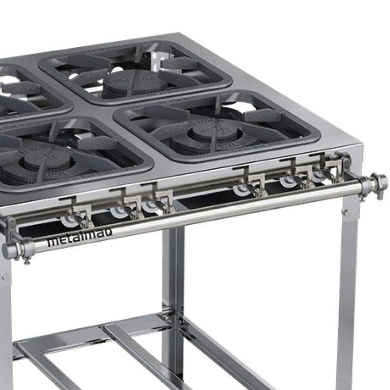 FOGAO-4-BOCAS-30X30CM-GAS-NATURAL-BAIXA-PRESSAO-PERFIL-65CM---METALMAQ