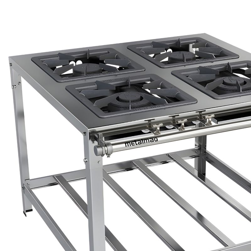 FOGAO-4-BOCAS-40X40-GAS-NATURAL-BAIXA-PRESSAO-PERFIL-65CM---METALMAQ