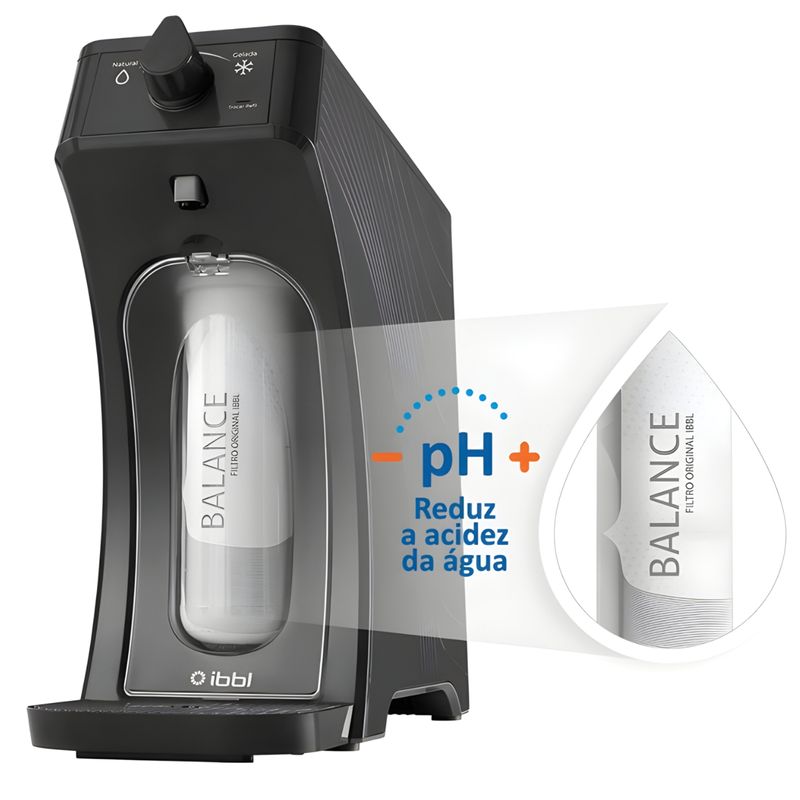 BEBEDOURO-PURIFICADOR-DE-AGUA-NOVO-E-DUE-EQUILIBRIUM-GRAFITE-BIVOLT---IBBL