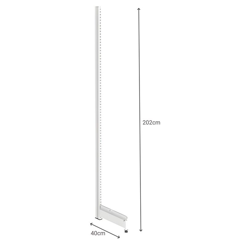 COLUNA-GONDOLA-FIT-PAREDE-040X202-KIT-TRAVA-F40-F50-BRANCO---AMAPA