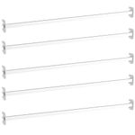 KIT-5-PORTA-GANCHEIRAS-GONDOLA-FIT-90CM-TUBO-QUADRADO-BRANCO---AMAPA