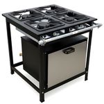 FOGAO-4-BOCAS-30X30-GOLD-CFZG-127-GAS-GLP-BAIXA-PRESSAO-PERFIL-7CM-COM-FORNO---CEFAZ