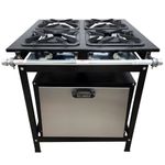 FOGAO-4-BOCAS-30X30-GOLD-CFZG-127-GAS-GLP-BAIXA-PRESSAO-PERFIL-7CM-COM-FORNO---CEFAZ