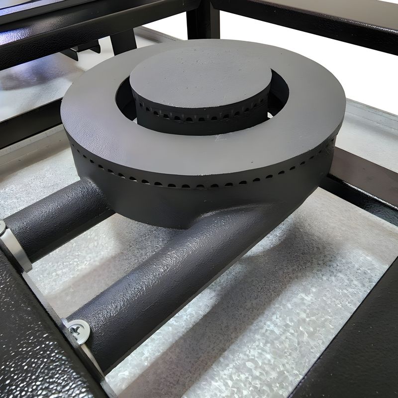 FOGAO-2-BOCAS-30X30-GOLD-CFZG-118-GAS-BAIXA-PRESSAO-PERFIL-7CM-COM-FORNO---CEFAZ