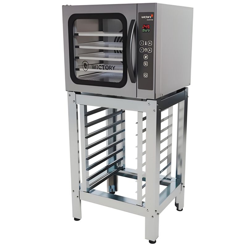 KIT-FORNO-MINI-CONVECTOR-5-ASSADEIRAS-ELETRICO-WCV-535-COM-VAPOR-127V---CAVALETE-INOX---WICTORY