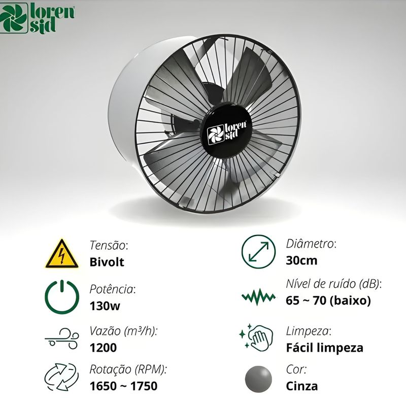EXAUSTOR-AXIAL-30CM-VAZAO-1200-BIVOLT---LORENSID