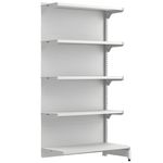 GONDOLA-PAREDE-CONTINUACAO-202X90X30-40CM-BRANCO-4-BANDEJAS---AMAPA