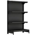 GONDOLA-PONTA-137X78-3-BANDEJAS-30CM---BASE-40CM-PRETO---AMAPA