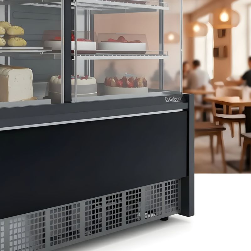 VITRINE-NEUTRA-E-FRIA-AURORA-GRNA-140R-PRETO-VIDRO-RETO-127V---GELOPAR