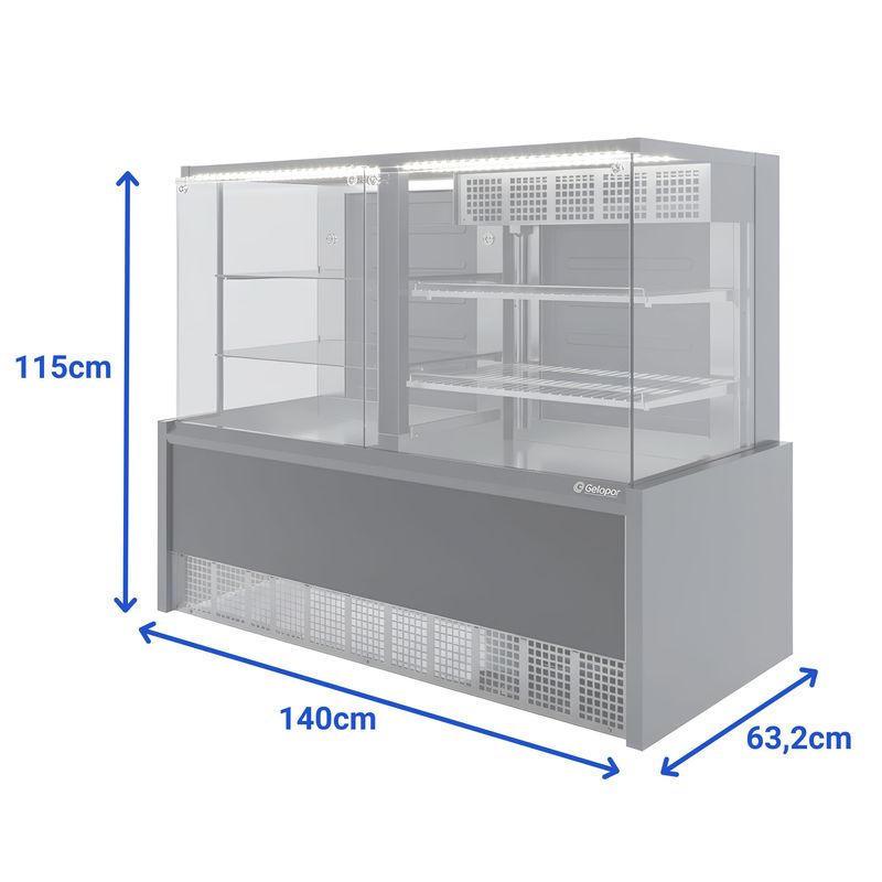 VITRINE-NEUTRA-E-FRIA-AURORA-GRNA-140R-PRETO-VIDRO-RETO-127V---GELOPAR