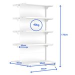 GONDOLA-CENTRO-CONTINUACAO-170X90-4-BANDEJAS-60CM---BASE-80CM-BRANCO---AMAPA