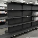 GONDOLA-CENTRO-CONTINUACAO-170X90-4-BANDEJAS-60CM---BASE-80CM-PRETO---AMAPA