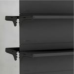 GONDOLA-CENTRO-CONTINUACAO-170X90-4-BANDEJAS-60CM---BASE-80CM-PRETO---AMAPA