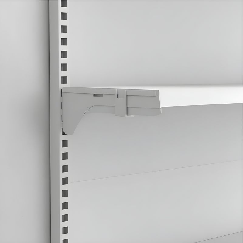 GONDOLA-PAREDE-CONTINUACAO-202X90-4-BANDEJAS-30CM---BASE-40CM-BRANCO---AMAPA